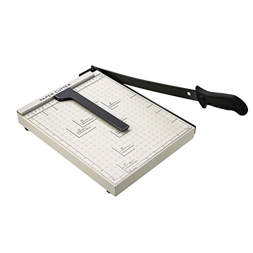 Paper Trimmer, A4 Paper Cutter Guillotine with Heavy Duty Gridded ...