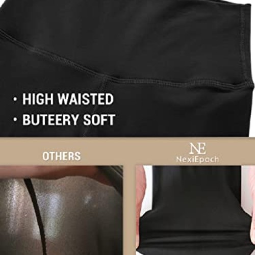 4 Pack Leggings for Women - High Waisted Tummy Control Soft No See...