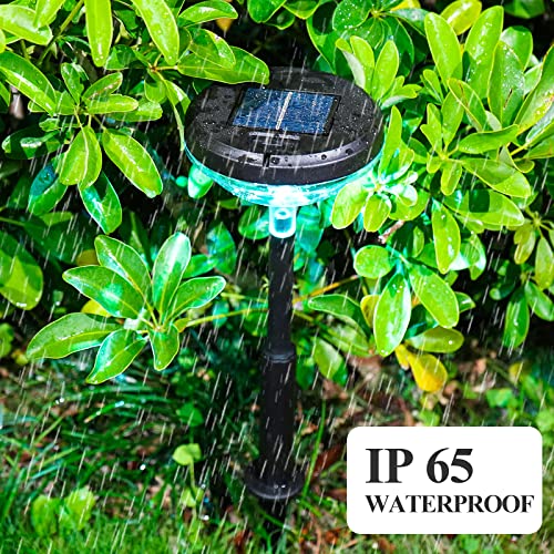 Outdoor Solar Lights for Yard Pathway: 8 Pack Bright Color Changin...