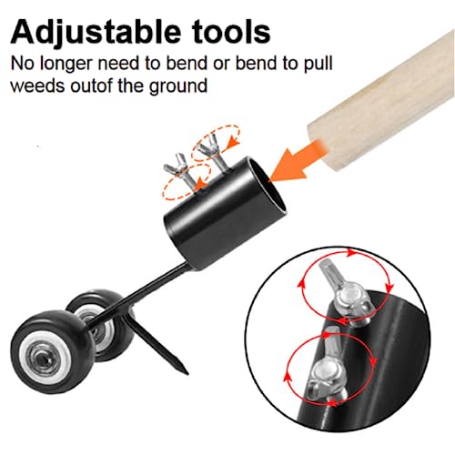 Crazy Weeds Marauder Weed Puller, Sidewalk Crack Weeder Crevice We...