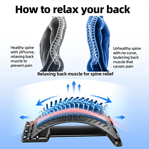 NIBST Upgraded Back Cracker Device, Back Stretcher for Lower Back ...