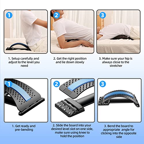 NIBST Upgraded Back Cracker Device, Back Stretcher for Lower Back ...
