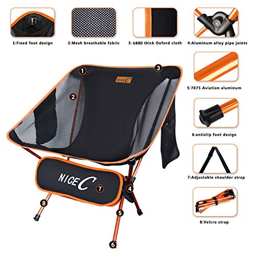 Nice C Ultralight Portable Folding Camping Backpacking Chair Compa...