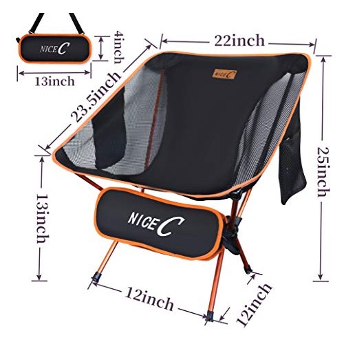 Nice C Ultralight Portable Folding Camping Backpacking Chair Compa...