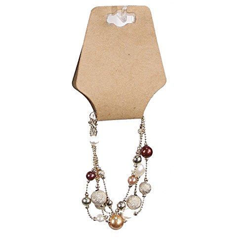 Nice Packaging 100-Pcs Large Kraft 5.5 x 2.25 Necklace/Earring ...