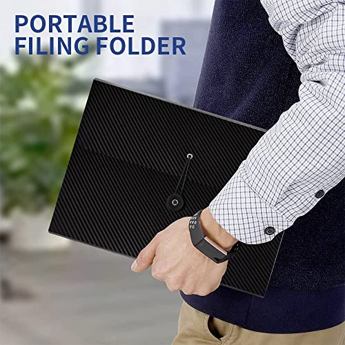 3Pcs Expanding File Folder, 13 Pockets Accordion File Holder Organ...