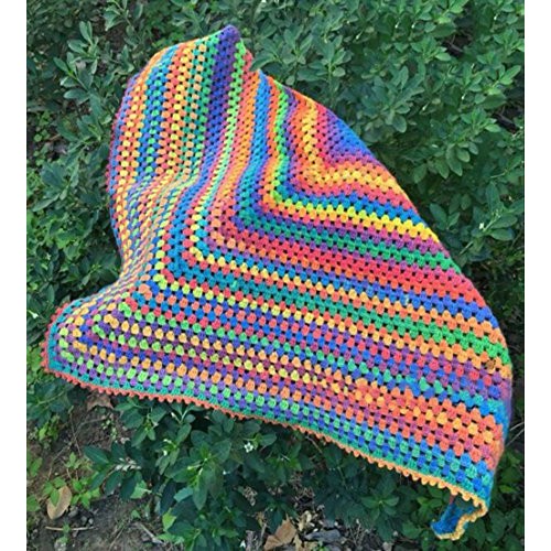 2 Skeins Rainbow Soft Yarn 100% Wool Gradient Multi Color Yarn for...