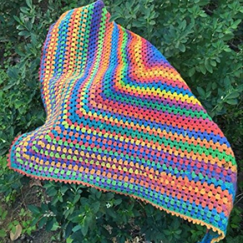 2 Skeins Rainbow Soft Yarn 100% Wool Gradient Multi Color Yarn for...