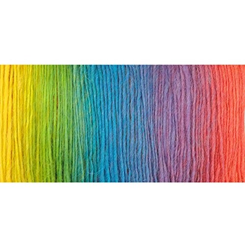 2 Skeins Rainbow Soft Yarn 100% Wool Gradient Multi Color Yarn for...