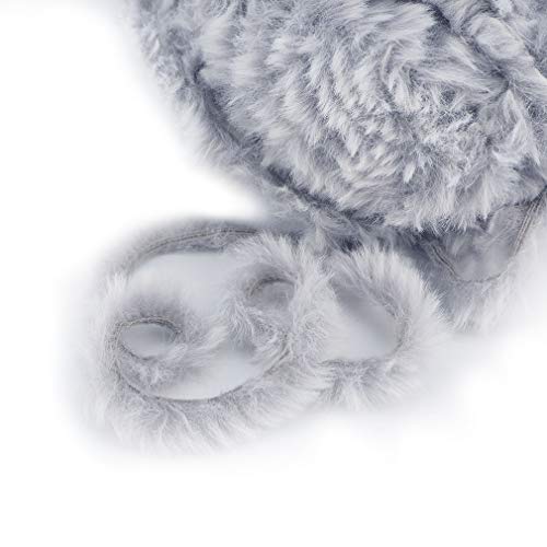 NICEEC 2 Skeins Super Soft Fur Yarn Chunky Fluffy Faux Fur Yarn Ey...