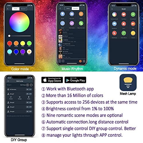 12W Landscape Lights,24V Bluetooth APP Control LED Garden Lights w...