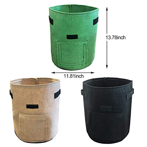 Nicheo 3 Pcs 6.5 Gallon Garden Boxes, Easy to Harvest, Planter Pot...