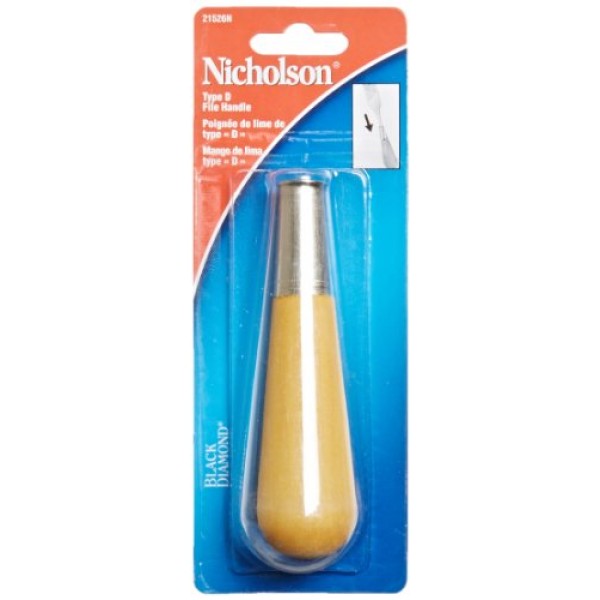 Nicholson - 21526N Type D Wooden File Handle, Size 1, 4-7/8 Lengt...