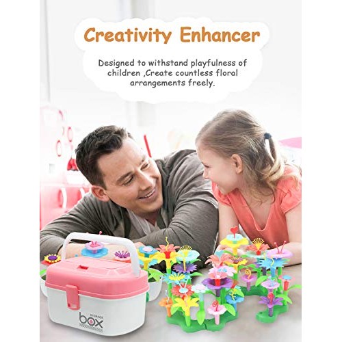 Nicpro Flower Garden Building Toys 140pcs, Build Blocks Educationa...