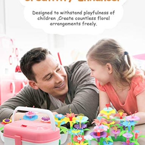 Nicpro Flower Garden Building Toys 140pcs, Build Blocks Educationa...