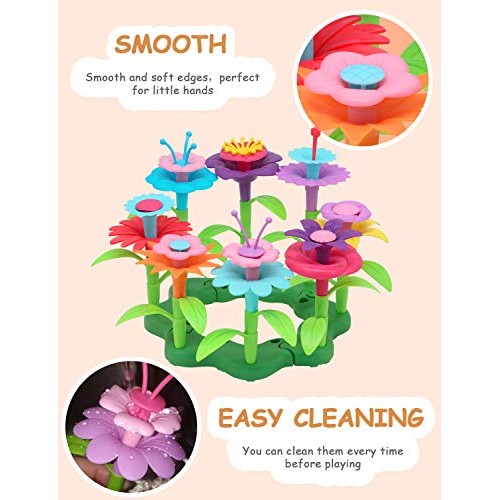 Nicpro Flower Garden Building Toys 140pcs, Build Blocks Educationa...