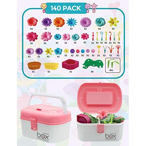 Nicpro Flower Garden Building Toys 140pcs, Build Blocks Educationa...