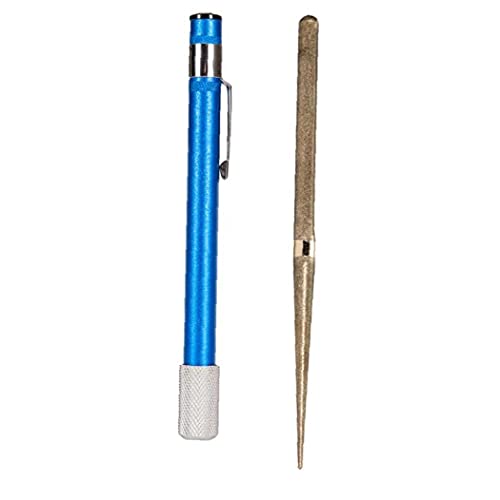 NIDONE Pen Tool,Pen Sharpener Stone, Multi-Function Pen Shape Pock...