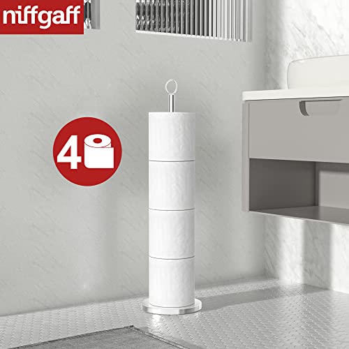 Toilet Paper Holder Standwith Reserve Function, Free-Standing To...