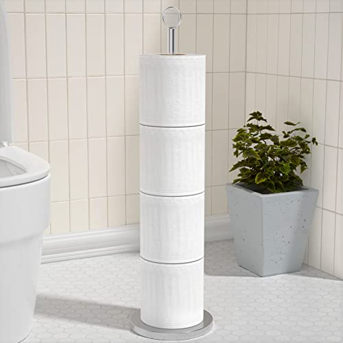 Toilet Paper Holder Standwith Reserve Function, Free-Standing To...