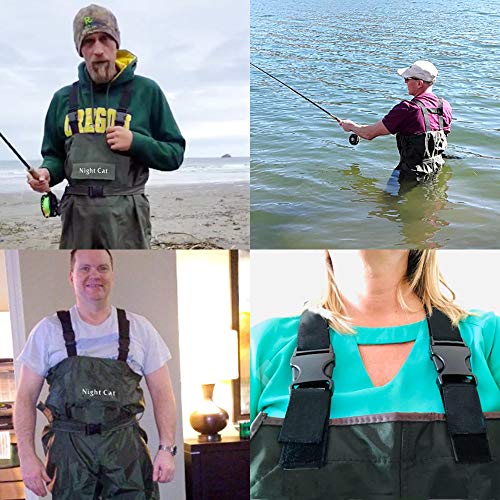 Night Cat Fishing Wader for Men Women Waterproof Hunting Chest Wad...