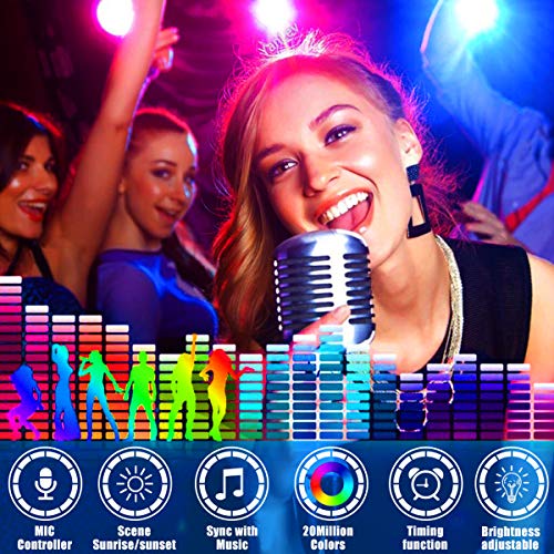 LED Strip Lights,NightScene 32.8FT LED Music Sync Color Changing L...