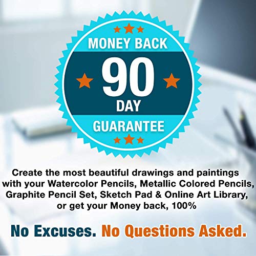 Drawing Watercolor Pencils Art Supplies – 54 Coloring and Sketchin...