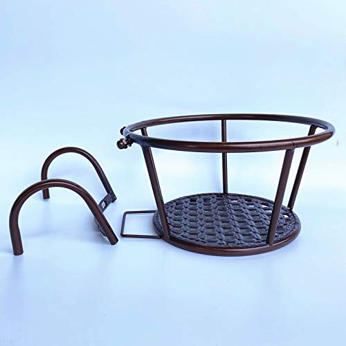 NILICAN Hanging Rail Planter Baskets Gardening Wrought Iron Hangin...