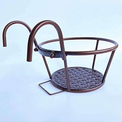 NILICAN Hanging Rail Planter Baskets Gardening Wrought Iron Hangin...