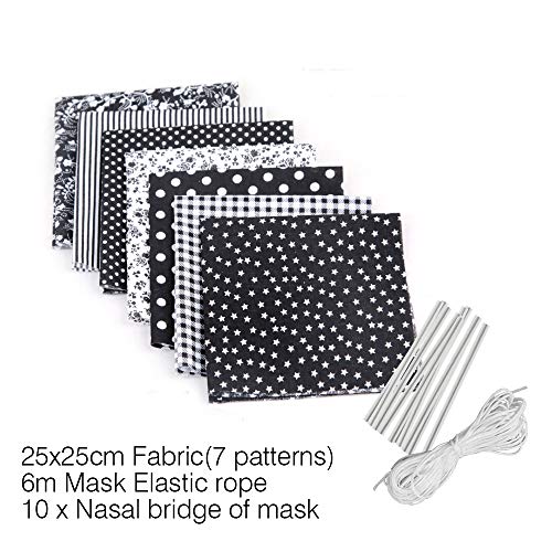 NINETY Cotton Patchwork Protection Headscarf DIY Square Towel Colo...