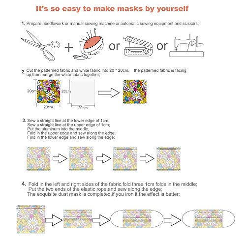 NINETY Cotton Patchwork Protection Headscarf DIY Square Towel Colo...