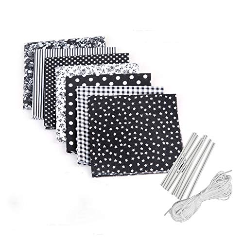 NINETY Cotton Patchwork Protection Headscarf DIY Square Towel Colo...