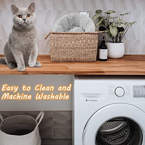 Nisrada Cat Beds for Indoor Cats,20/24 Inch Dog Bed for Small Meli...