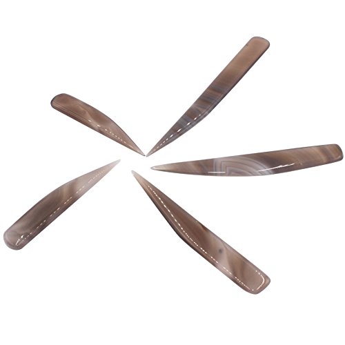 NIUPIKA Agate Burnisher Knife Craft Polishing Tool for Gold and Sl...