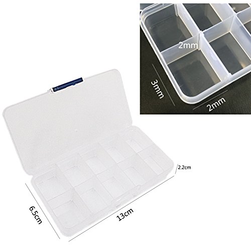 NIUPIKA Diamond Needle File Set with Clean Brush Storage Box, Hand...