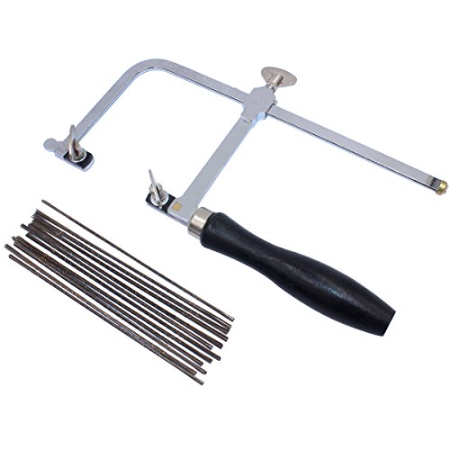 NIUPIKA Jewelers Saw Frame Adjustable with 144 Blades Professiona...