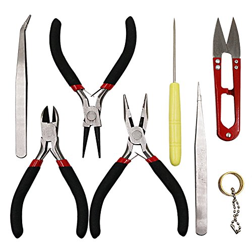 NIUPIKA Jewelry Pliers Set Jewelry Making Tool Kit Jewelers Repair...
