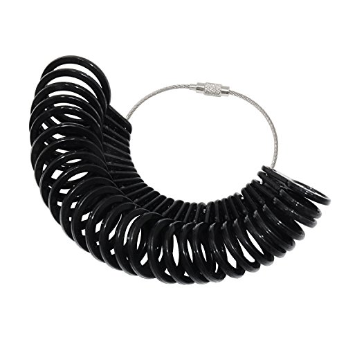 NIUPIKA Ring Sizer Set Finger Size Gauge Measure Tool Jewelry Sizi...