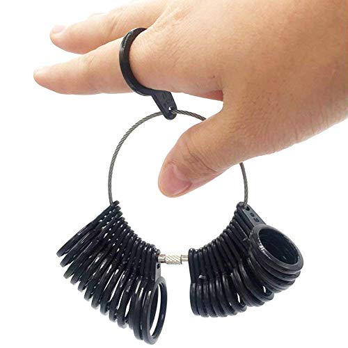 NIUPIKA Ring Sizer Set Finger Size Gauge Measure Tool Jewelry Sizi...
