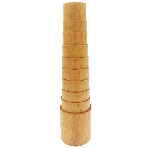 NIUPIKA Wooden Step Bracelet Mandrel Sizer Adjust Bangle Sizing Wi...