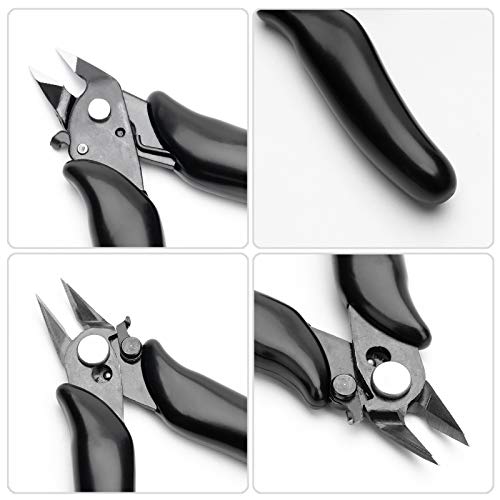 Wire Cutters, Flush Cutter 3.5 Inch Micro Cutterblack
