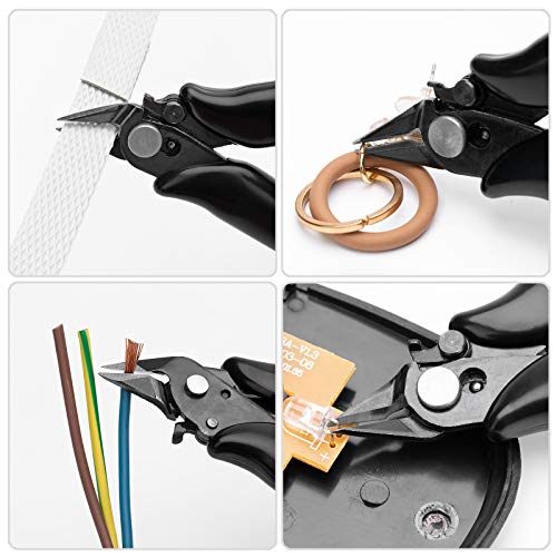 Wire Cutters, Flush Cutter 3.5 Inch Micro Cutterblack