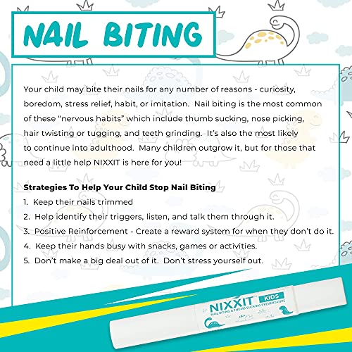 NIXXIT Nail Biting Treatment for Kids - Stop Thumb Sucking for Kid...