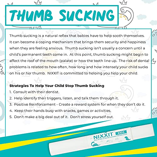 NIXXIT Nail Biting Treatment for Kids - Stop Thumb Sucking for Kid...