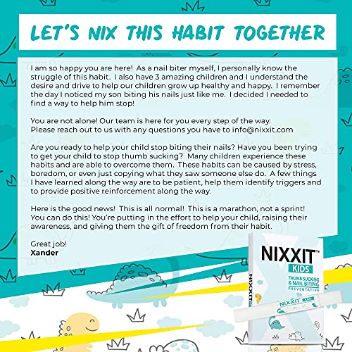 NIXXIT Nail Biting Treatment for Kids - Stop Thumb Sucking for Kid...