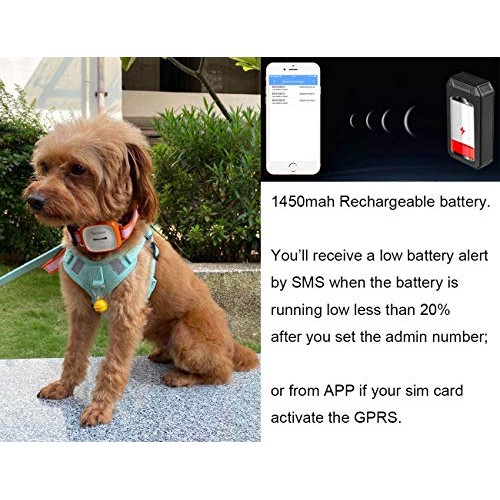 Osmewy Pet GPS Tracker for Dogs Bigger Cats Hounds Tracking Device...