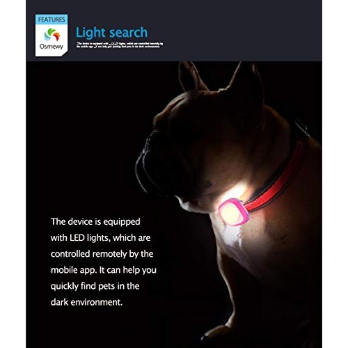 Osmewy Pet GPS Tracker for Dogs Bigger Cats Hounds Tracking Device...
