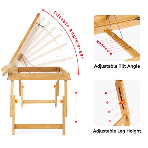 Drawing Table Nnewvante Laptop Desk Adjustable Drafting Desk Folda...