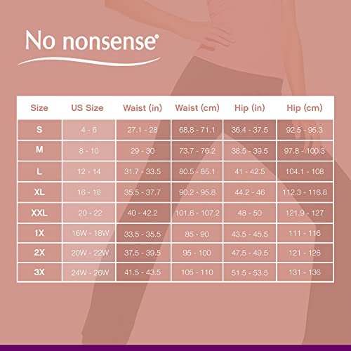 No Nonsense Womens Sport Yoga Pant, Black, X-Large