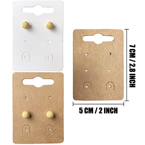 Earring Display Card 200 PCS Jewelry Display Cards 5x7 cm Earring ...